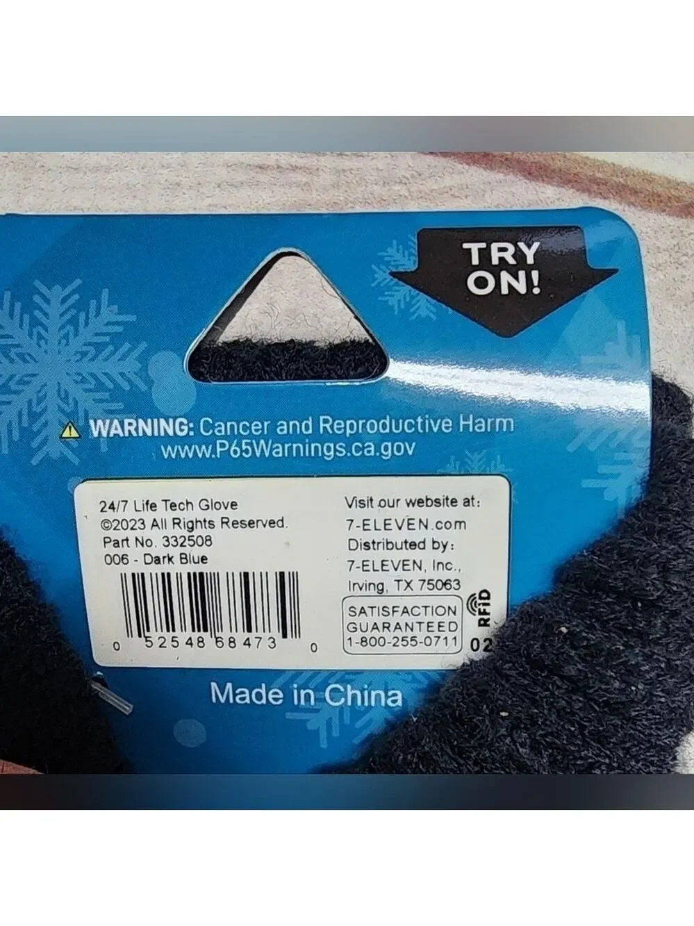 24/7 Life Touchscreen Tech Gloves in Dark Blue One Size - New With Tags